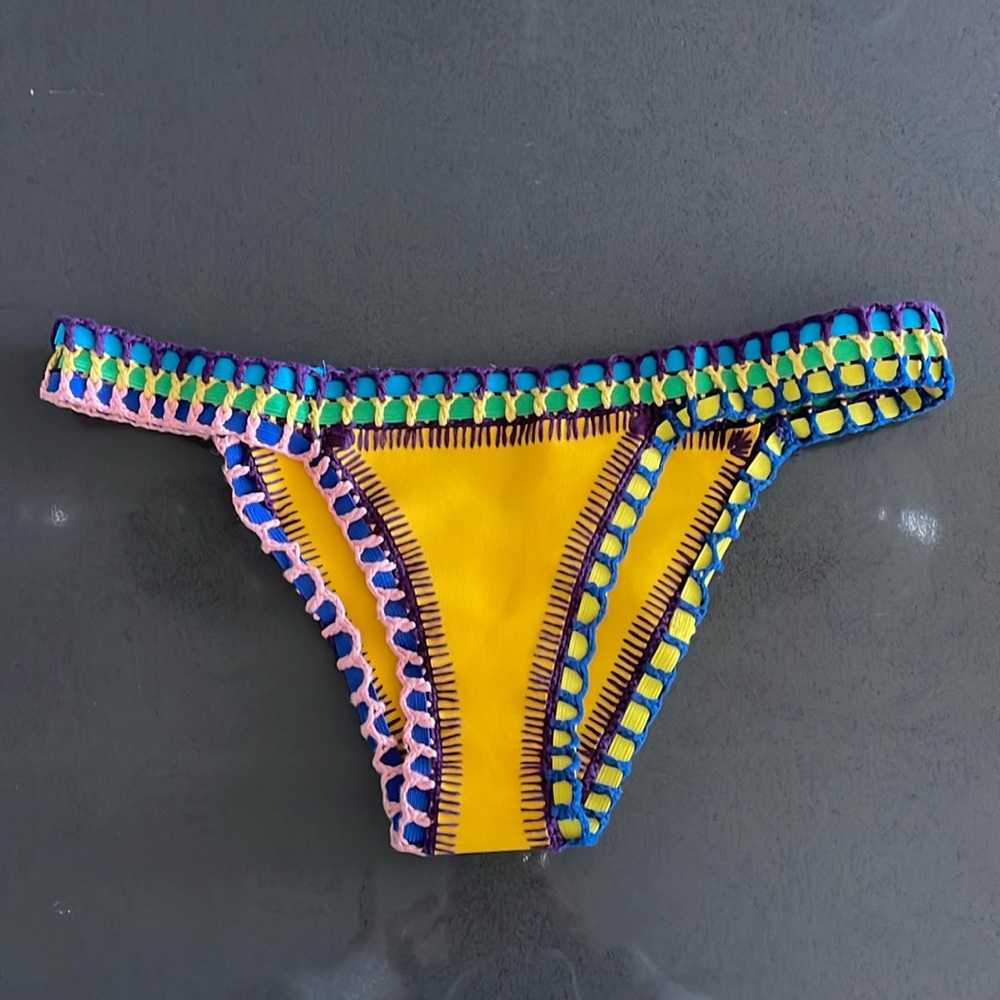 Kiini Ro Bikini Bottom UNWORN yellow size Medium